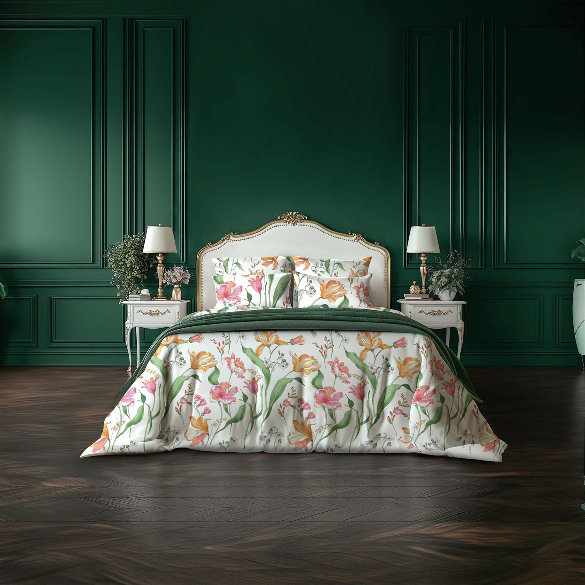 Комплект постельного белья Sateen Premium Bright tulip