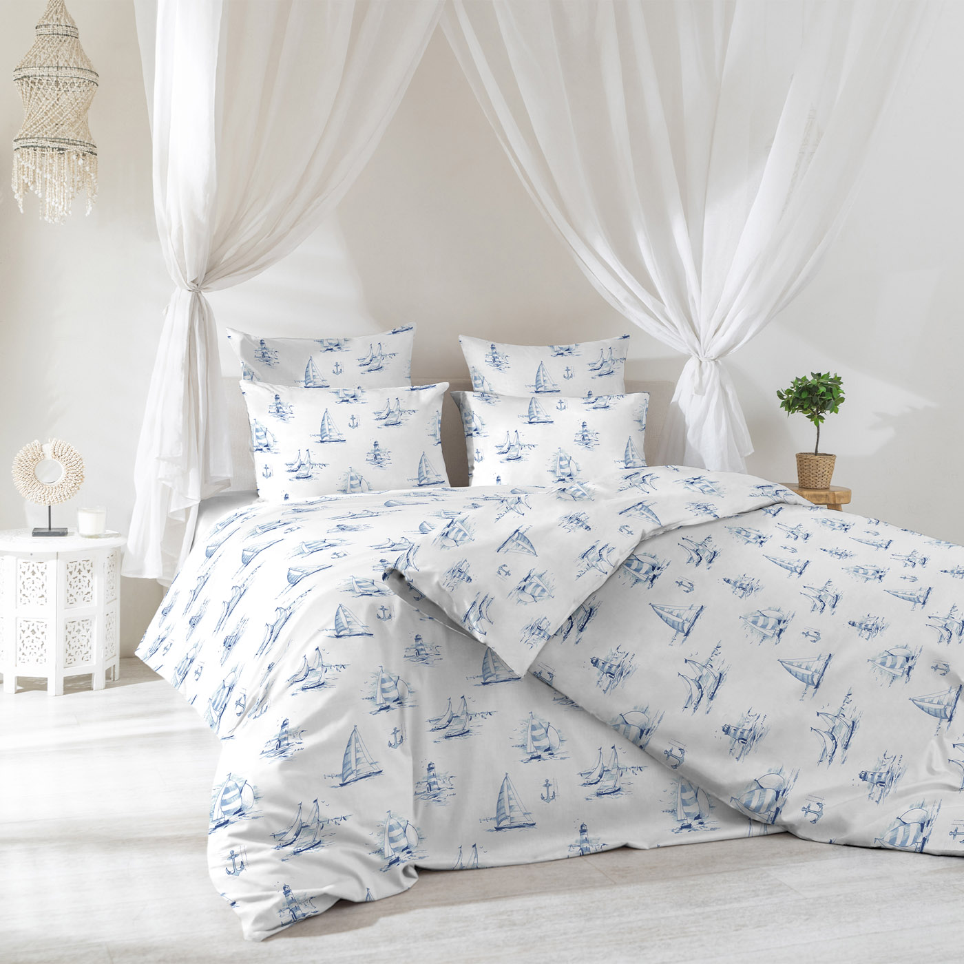 Комплект постельного белья Sateen Premium Regatta blue