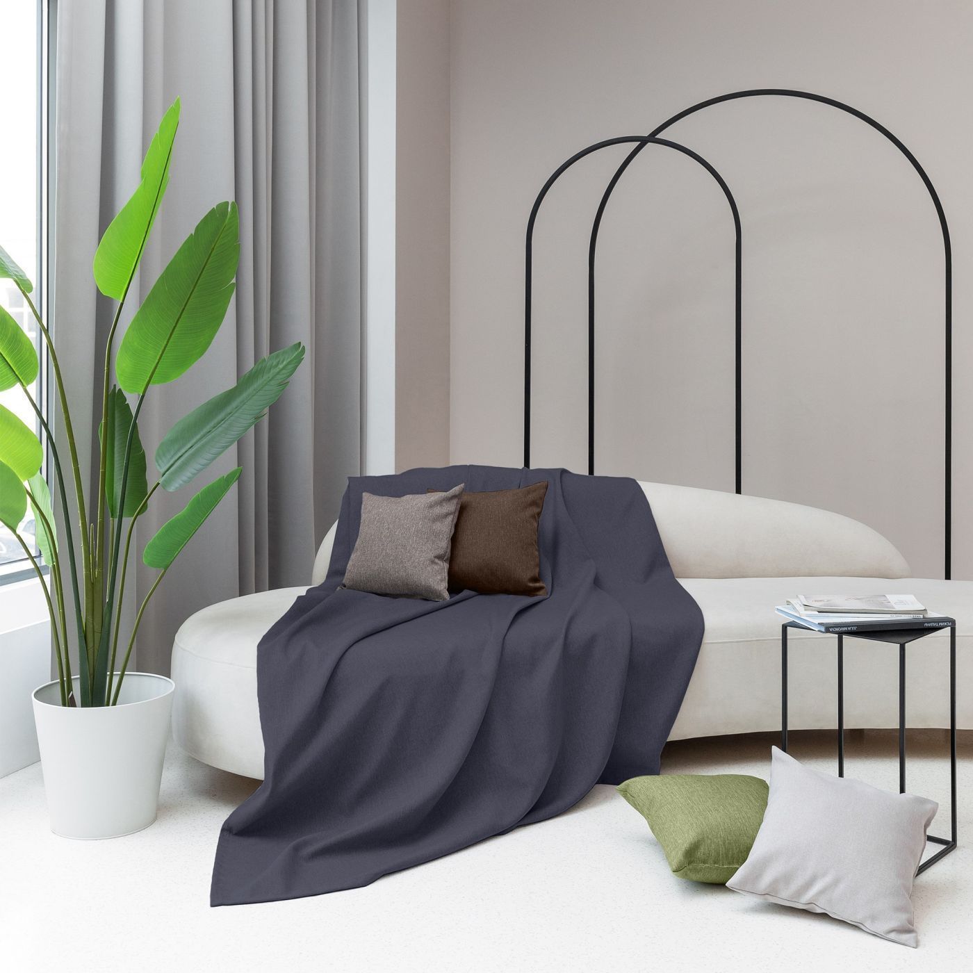 Покрывало Полиэстер Индиго