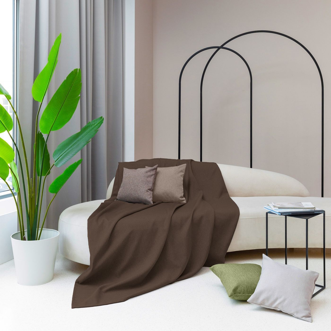 Покрывало Полиэстер Шоколад